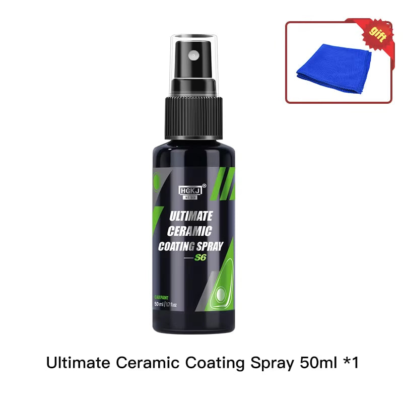 S6 Ultimate Ceramic Coating Spray Hydrophobic High Gloss Paint Protection 9H Nano Top Long Lasting Wax Car Care Detail