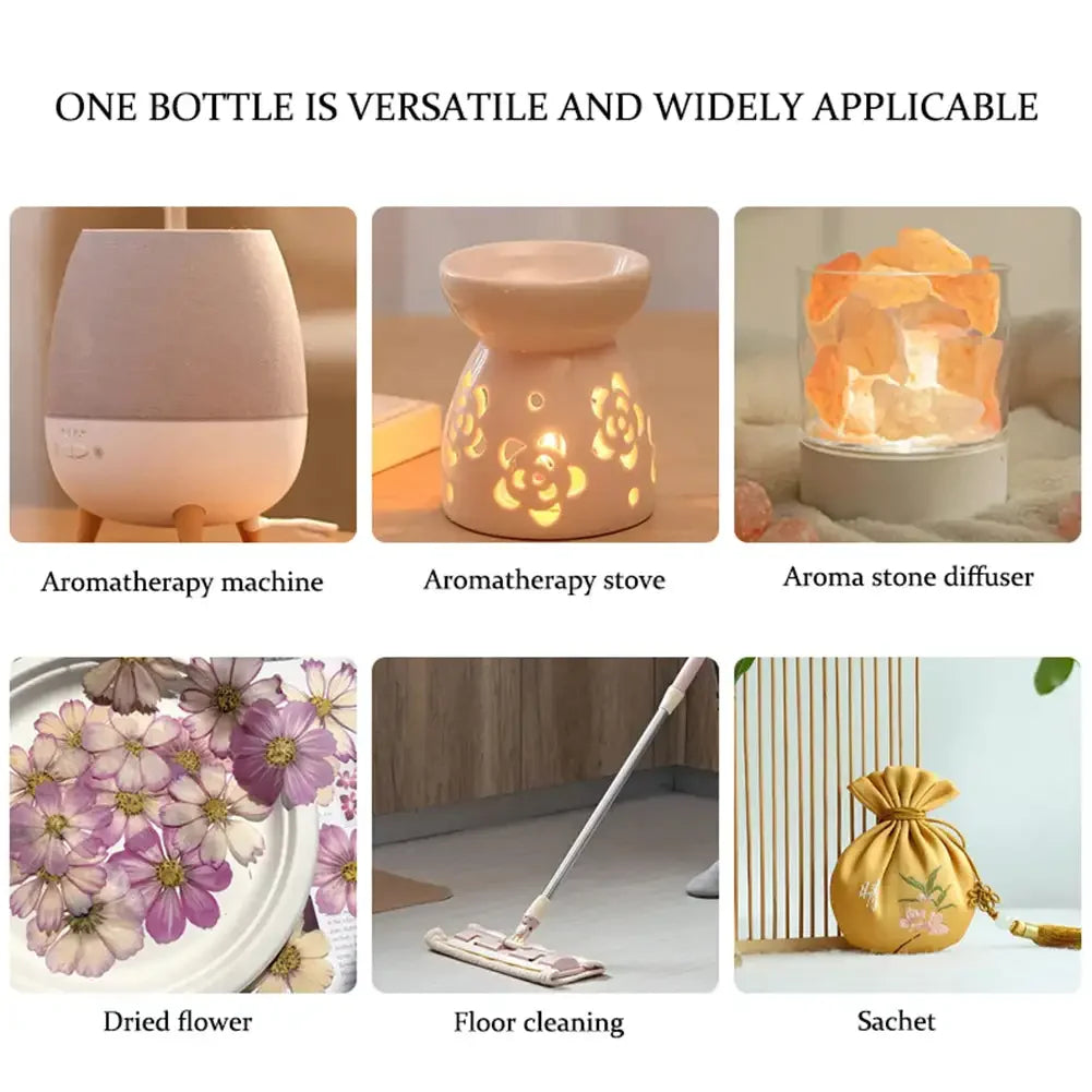 10Ml Car Natural Plant Essential Oil for Car Air Freshener Diffuser Humidifier Refill Perfume Flavoring for Car Auto Accessories