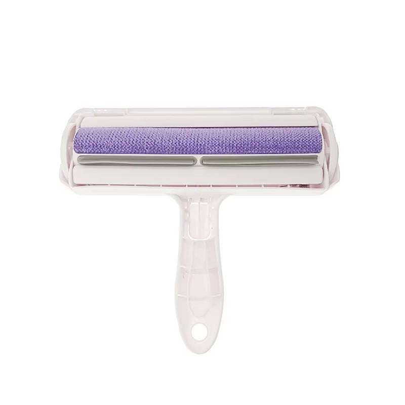 Pet Hair Roller Remover Lint Brush 2-Way Dog Cat Comb Tool Convenient Cleaning Dog Cat Fur Brush Base Home Furniture Sofa Clothe