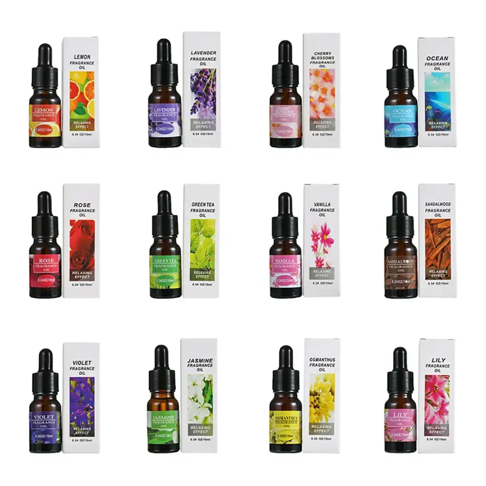 10Ml Car Natural Plant Essential Oil for Car Air Freshener Diffuser Humidifier Refill Perfume Flavoring for Car Auto Accessories