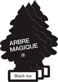 Wunderbaum 171239 Arbre Magique Lot De 3 Désodorisants Sapin Voiture, Cartes Parfumées Black Classic
