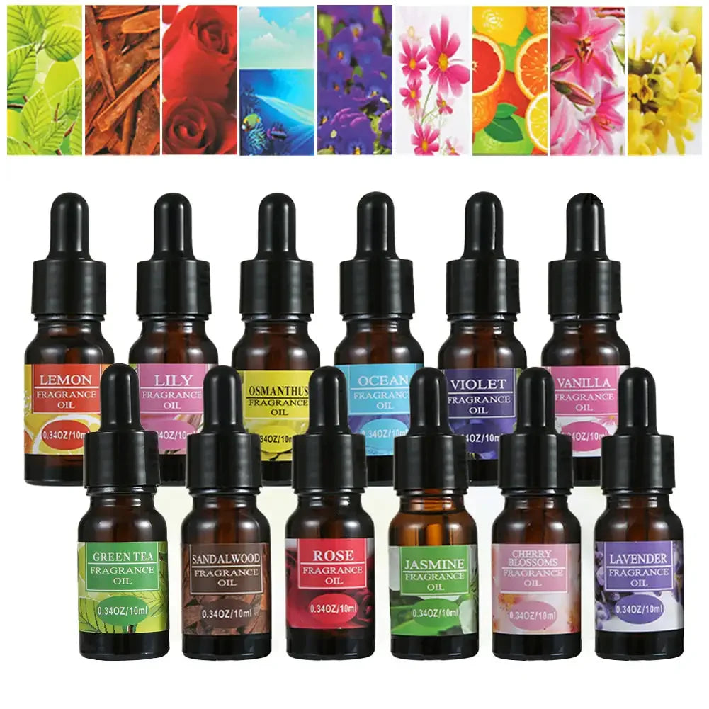 10Ml Car Natural Plant Essential Oil for Car Air Freshener Diffuser Humidifier Refill Perfume Flavoring for Car Auto Accessories