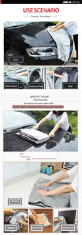 Microfiber Towel Car Wash Accessories 100X40Cm Super Absorbency Car Cleaning Cloth Premium Microfiber Auto Towel One-Time Drying