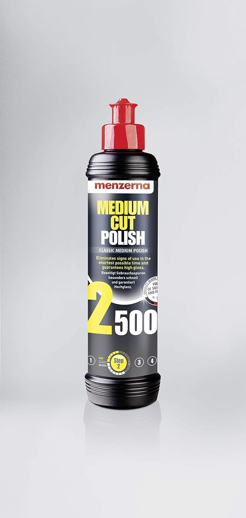 250 Ml : Heavy Cut Compound 1000 & Medium Cut Polish 2500 & Super Finish 3800 250 Ml