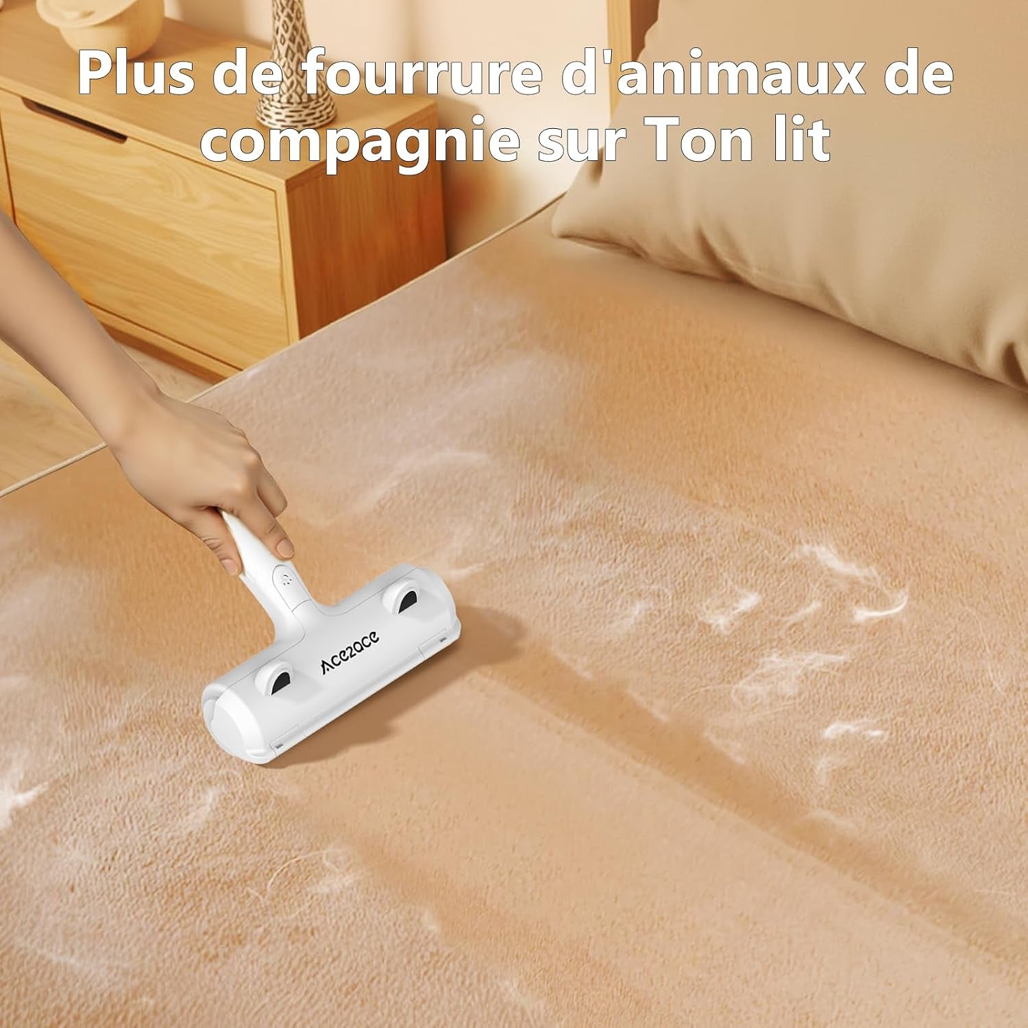 Brosse anti Poils Animaux Pour Chat Chien, Rouleau Poils Animaux