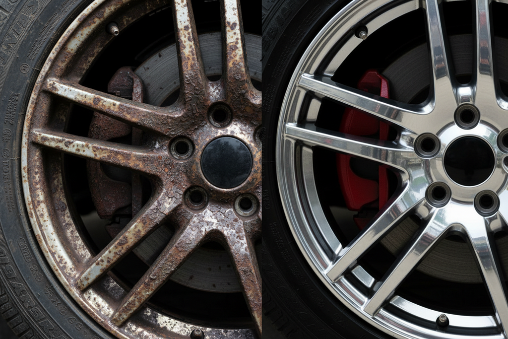 Car Iron Rust Remover Spray Paint Wheel Metal Iron Powder Multi-Purpose Cleaner Rims Care Tire Washing Car Detailing VM-03